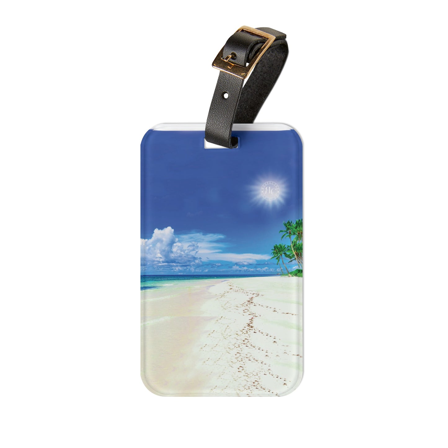 Seaside Serenity Luggage Tag - Respectez Le Code