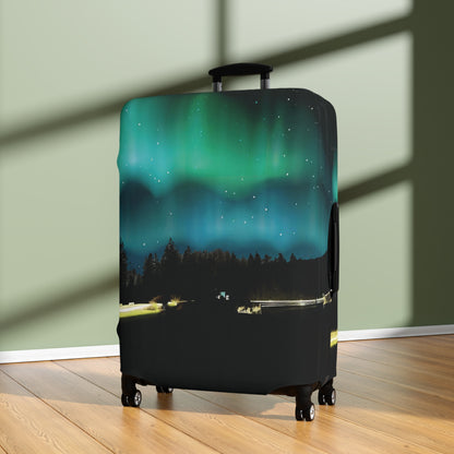 Aurora Sky Luggage Cover - Respectez Le Code