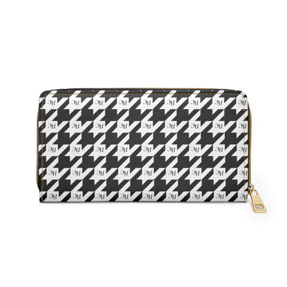 RLC Logo Houndstooth Print Zipper Wallet