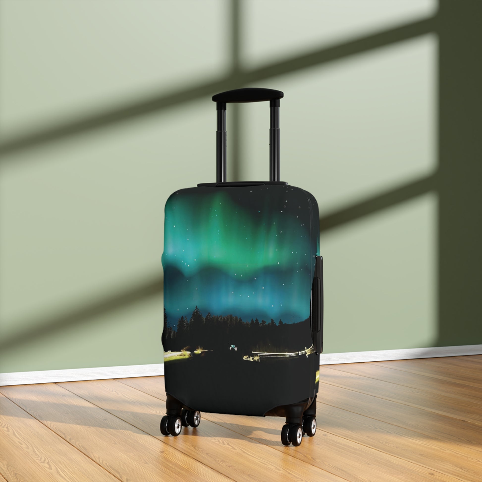 Aurora Sky Luggage Cover - Respectez Le Code