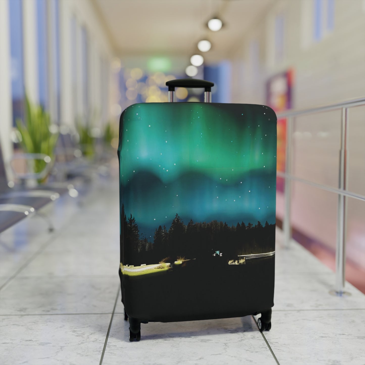 Aurora Sky Luggage Cover - Respectez Le Code