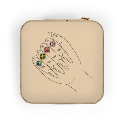 Caribbean Keepsake Travel Jewelry Case - Respectez Le Code
