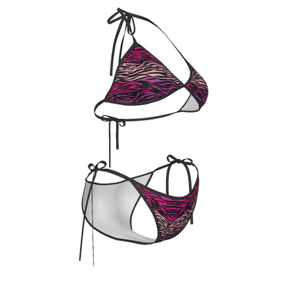 Le Tigre Violet String Bikini Set - Respectez Le Code