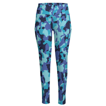 Camo Confidence Women's High Waist Leggings With Side Pocket