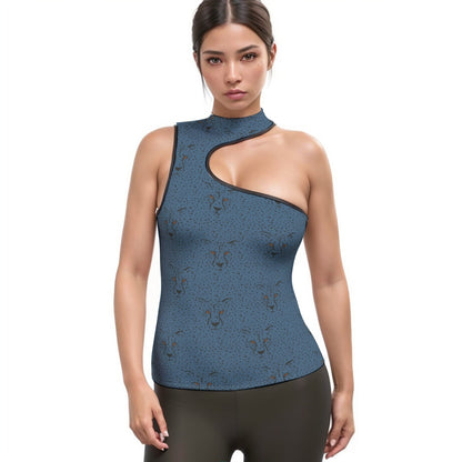 Jungle Goddess Asymmetrical Tank Top - Respectez Le Code