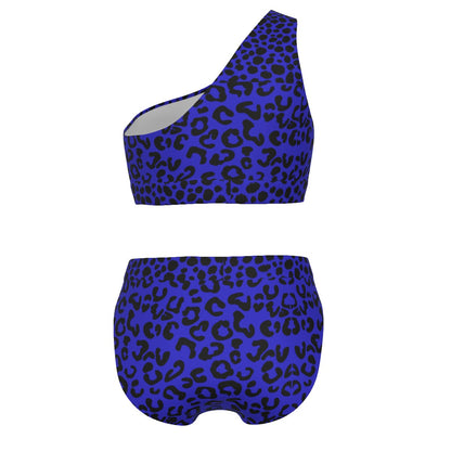 Wild Feline Dual Print One-Shoulder Bikini - Respectez Le Code