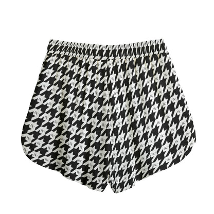 RLC Logo Houndstooth Print Women's Shorts