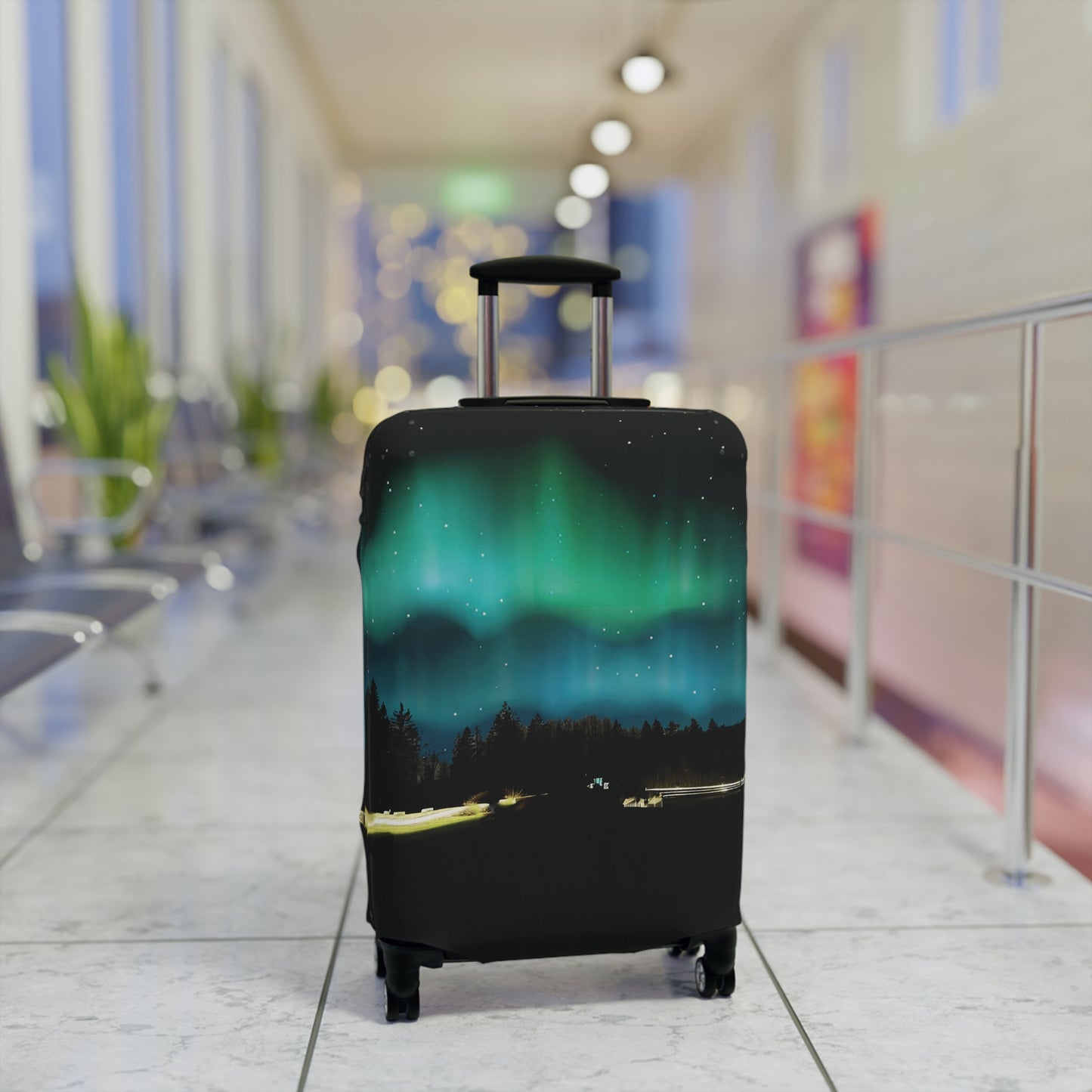 Aurora Sky Luggage Cover - Respectez Le Code