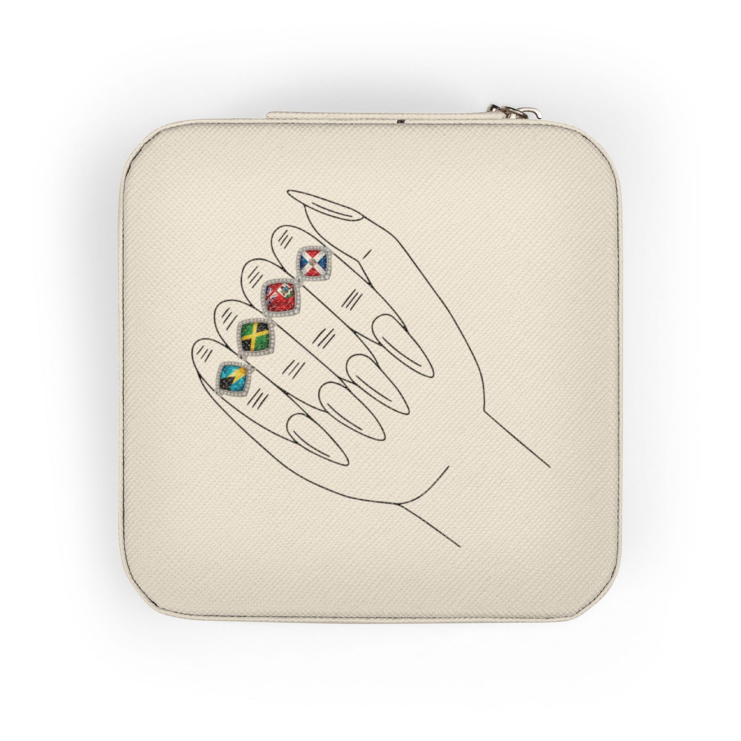 Caribbean Keepsake Travel Jewelry Case - Respectez Le Code