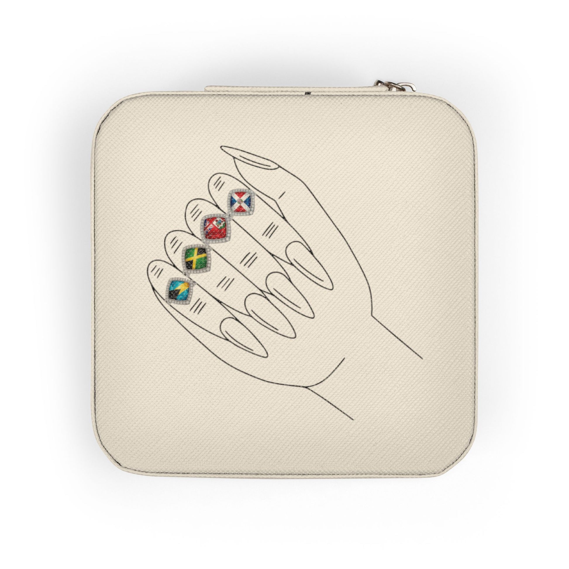 Caribbean Keepsake Travel Jewelry Case - Respectez Le Code