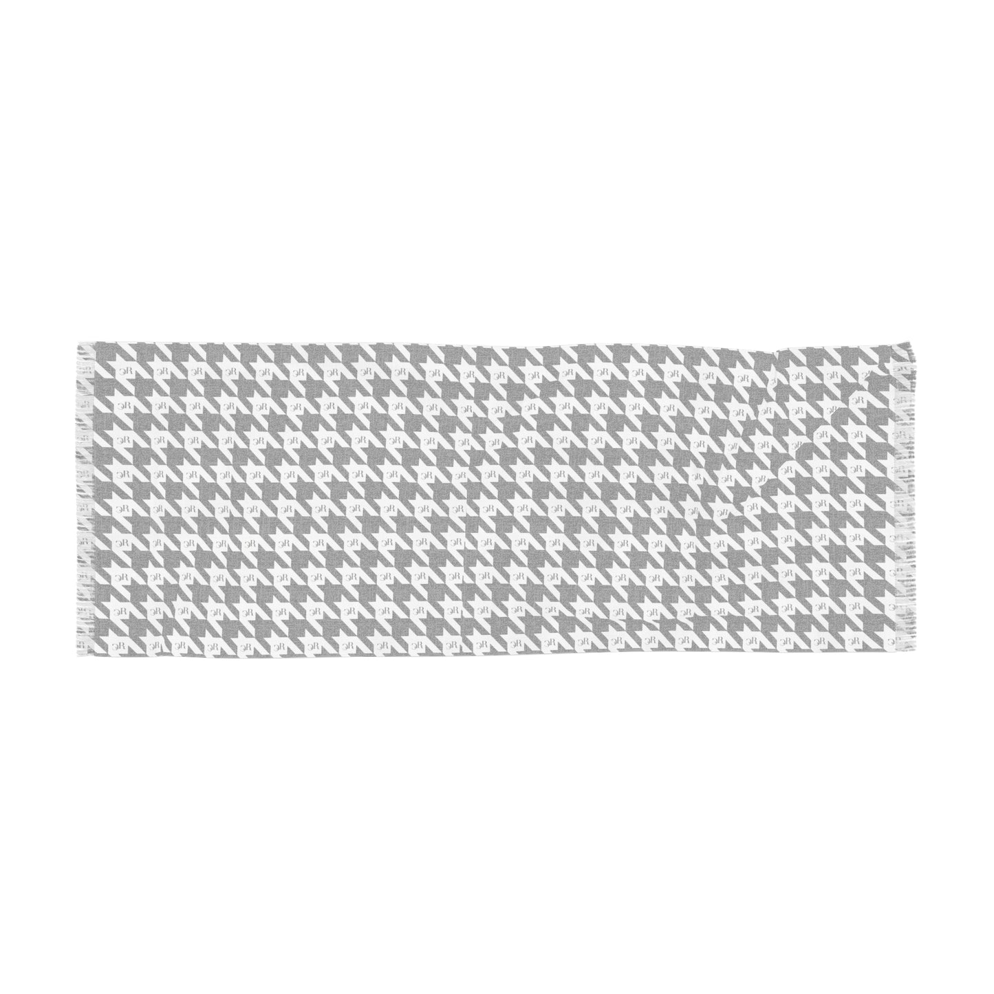 RLC Logo Houndstooth Print Lightweight Scarf - Respectez Le Code