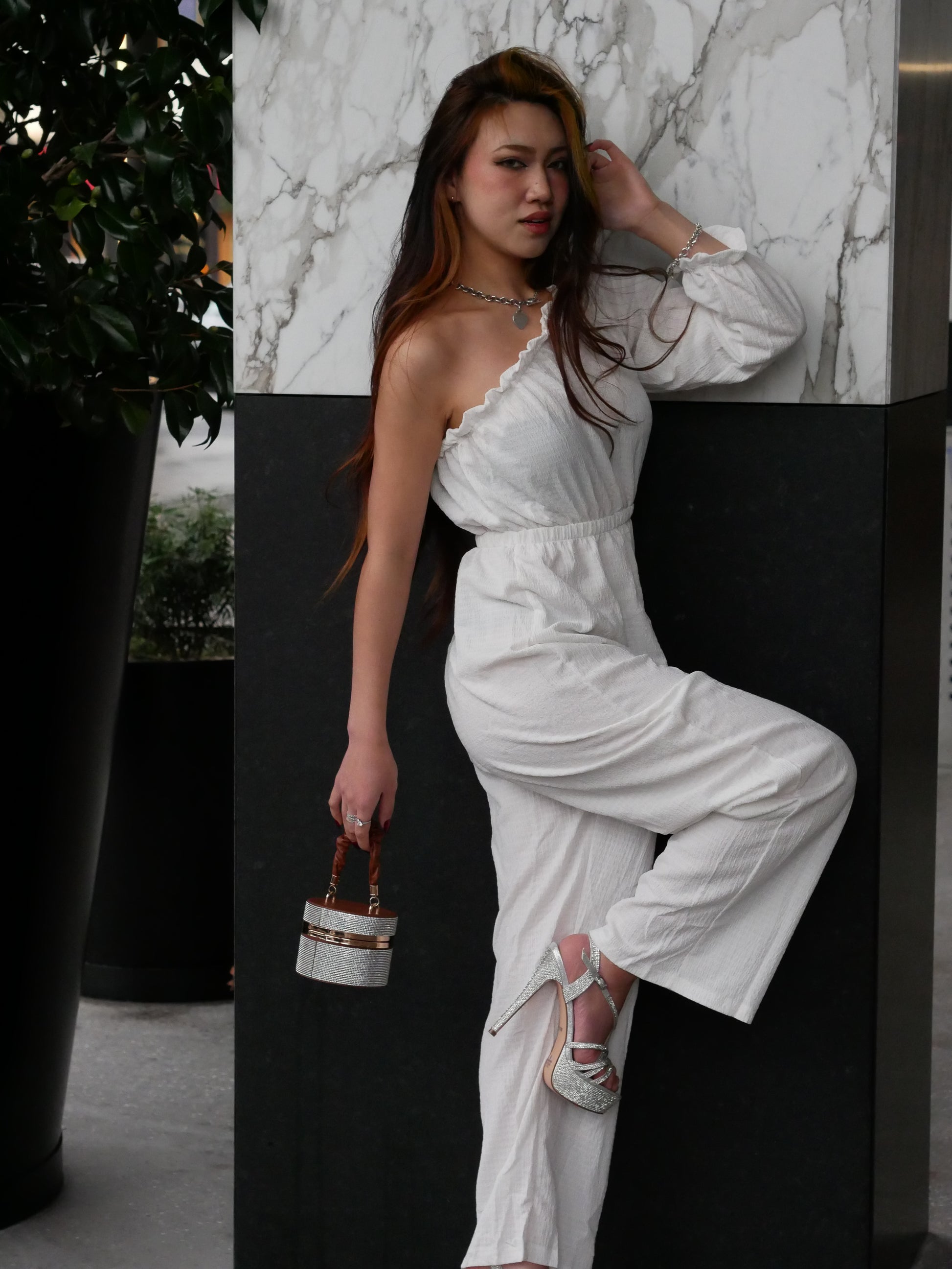 Vacation Ready One-Shoulder Jumpsuit - Respectez Le Code