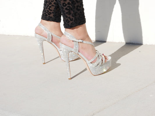 Crystal Coast Open-Toed Stiletto - Respectez Le Code
