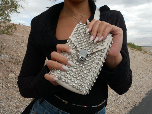 Glow-Getter Rhinestone Crossbody - Respectez Le Code