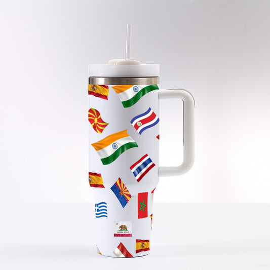 Travel Flow Stainless Steel Tumbler - Respectez Le Code
