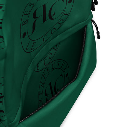 RLC Logo Money Green Backpack - Respectez Le Code