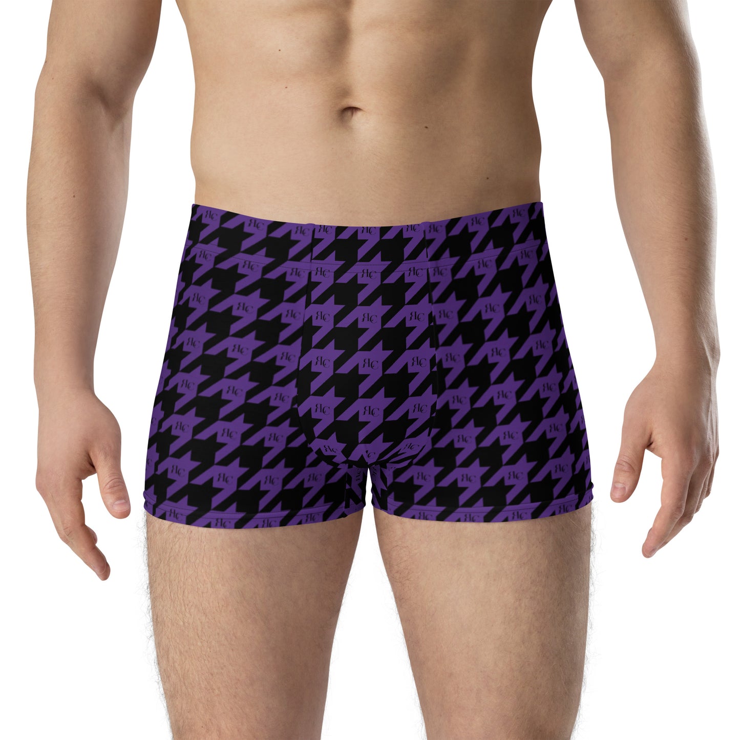 RLC Logo Houndstooth Print Boxer Briefs