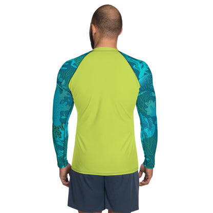 Aquatic Adventure Men's Rash Guard - Respectez Le Code