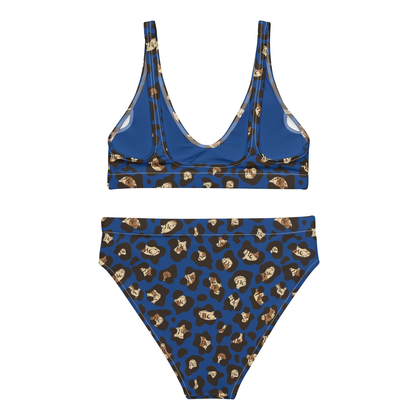 RLC Logo Leopard Print Bikini Set - Respectez Le Code