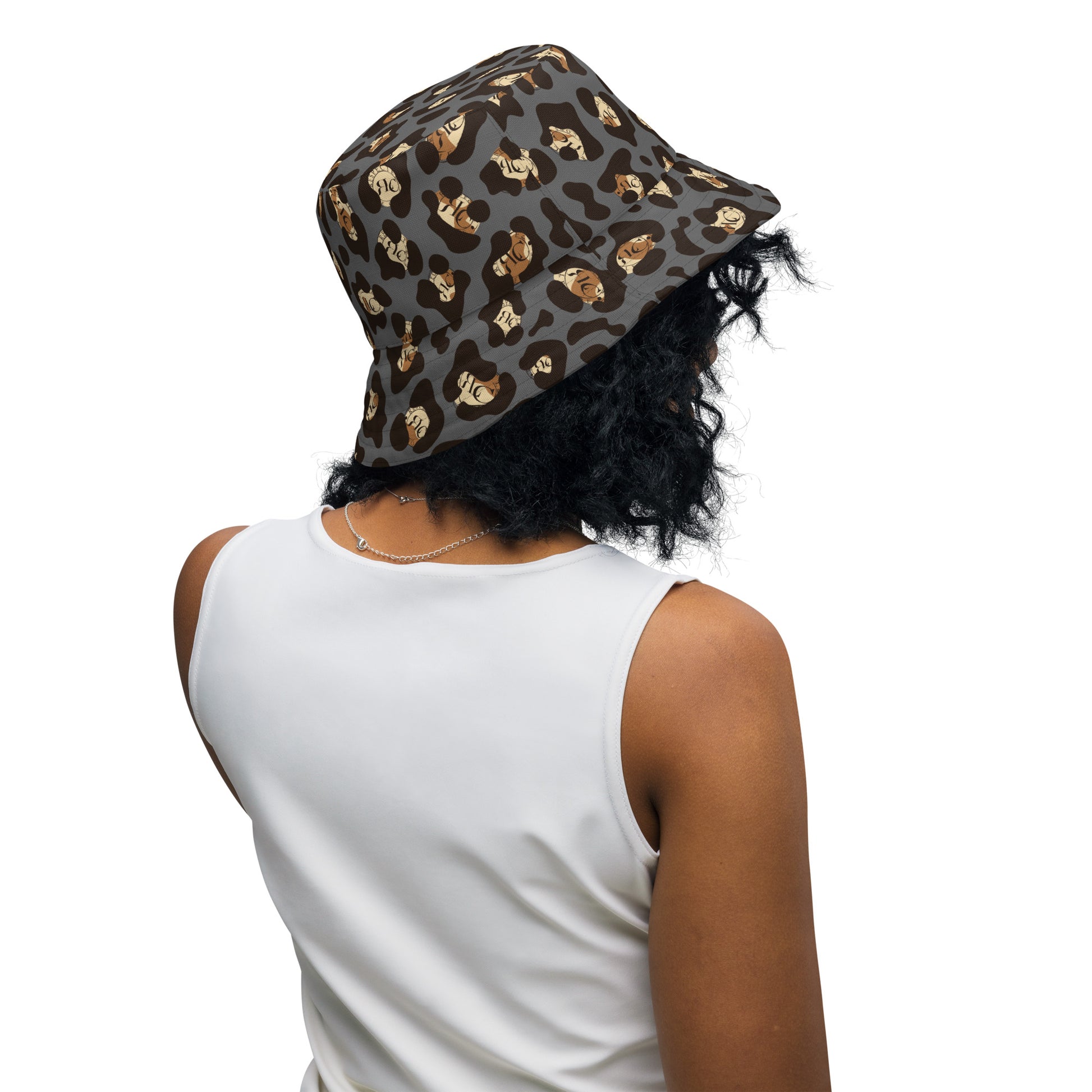 RLC Animal Print W/ Logo Reversible Resort Bucket Hat - Respectez Le Code