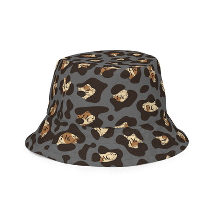 RLC Animal Print W/ Logo Reversible Resort Bucket Hat - Respectez Le Code