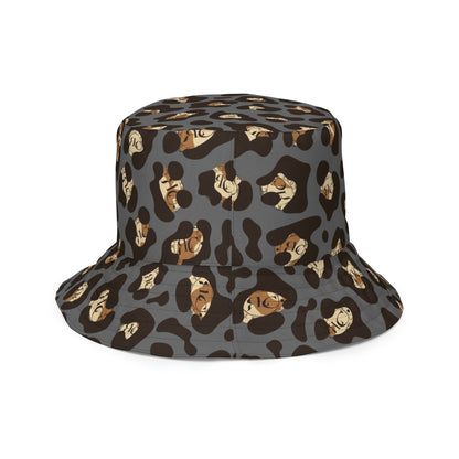 RLC Animal Print W/ Logo Reversible Resort Bucket Hat - Respectez Le Code