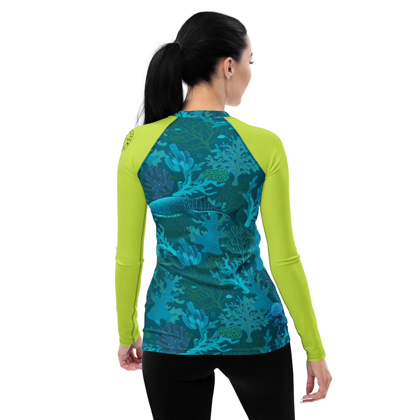 Aquatic Adventure Women's Rash Guard - Respectez Le Code