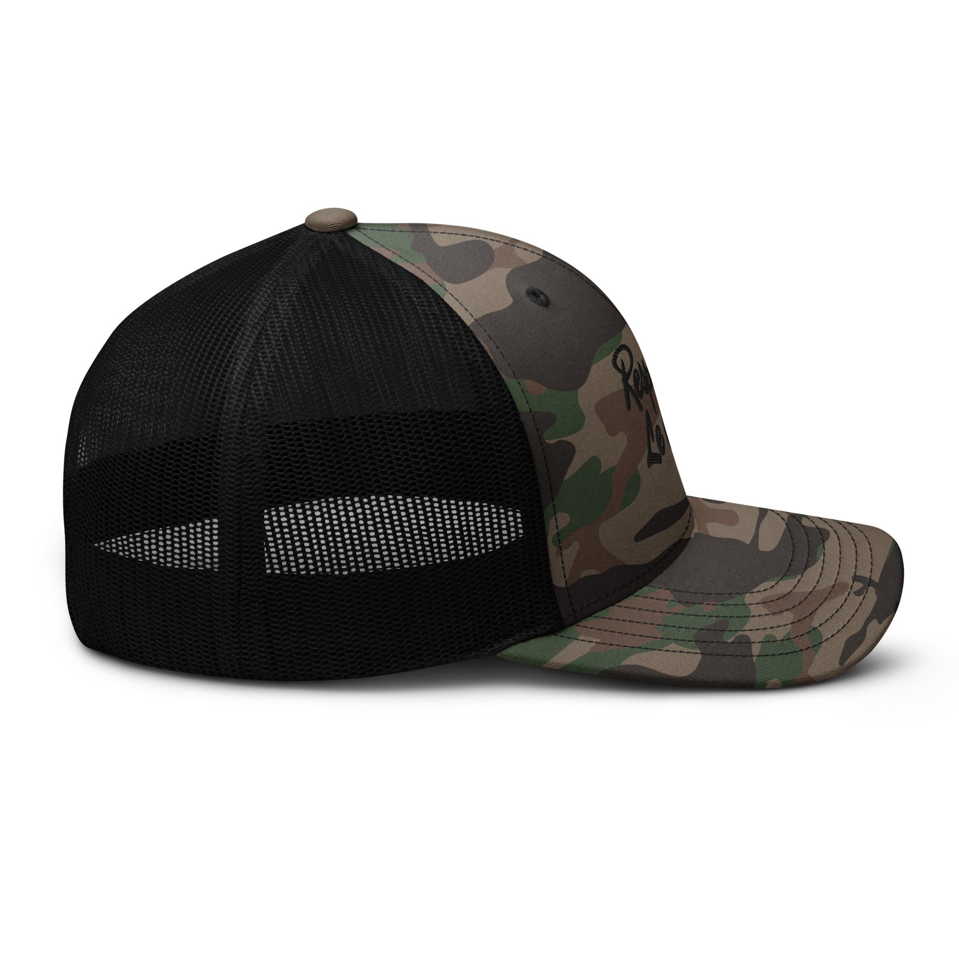 RLC Signature Camo Outdoor Trucker Hat - Respectez Le Code