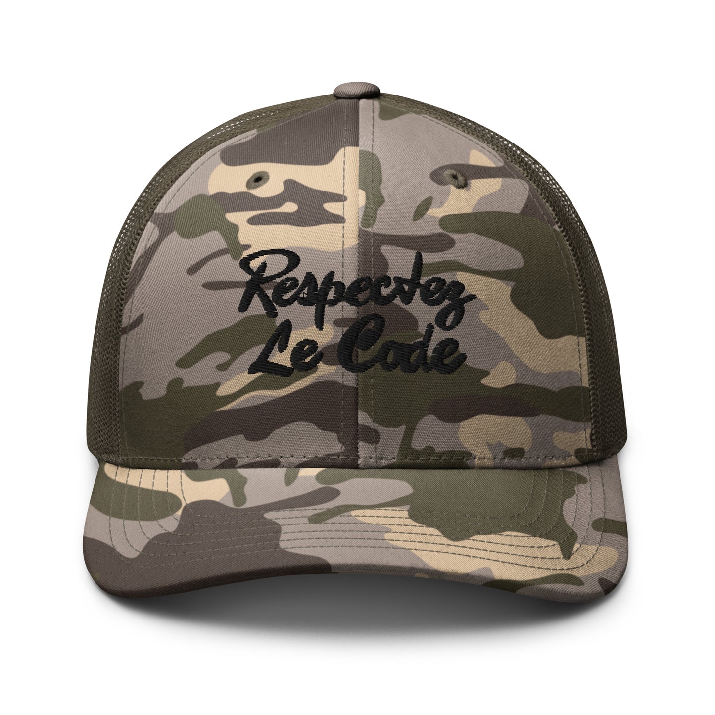 RLC Signature Camo Outdoor Trucker Hat - Respectez Le Code