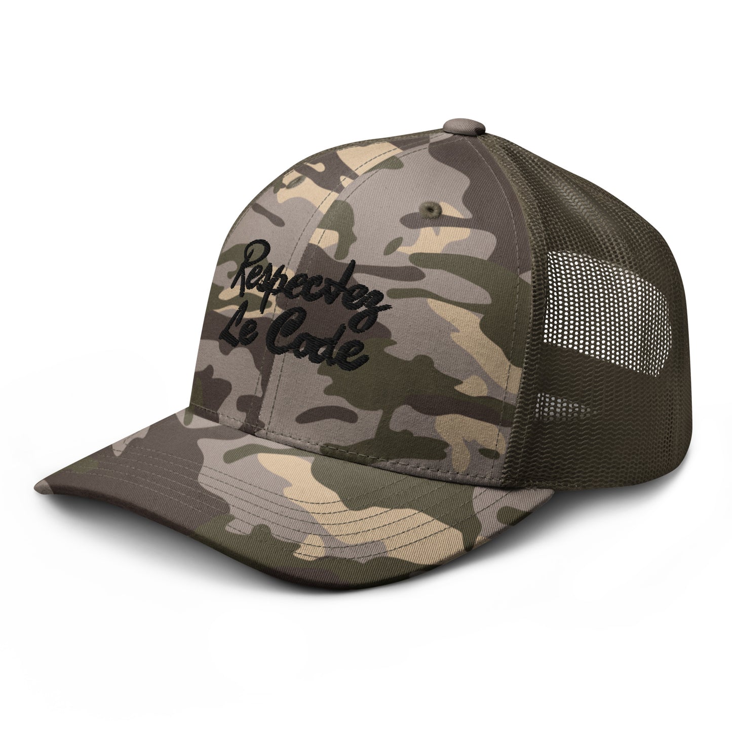 RLC Signature Camo Outdoor Trucker Hat - Respectez Le Code