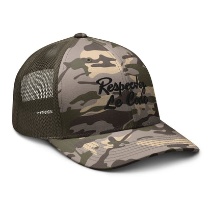 RLC Signature Camo Outdoor Trucker Hat - Respectez Le Code