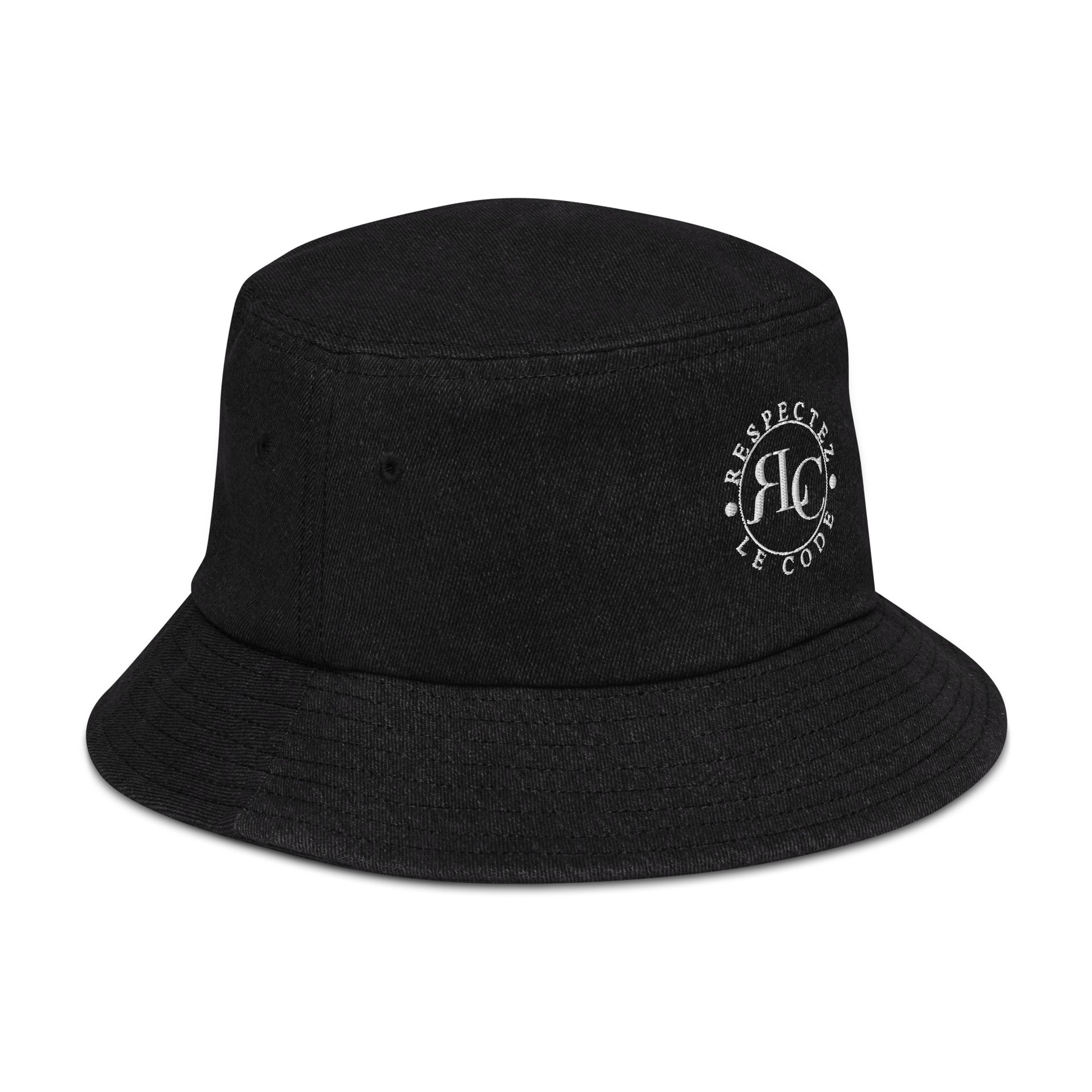 RLC Logo Unisex Denim Bucket Hat - Respectez Le Code