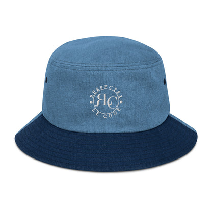 RLC Logo Unisex Denim Bucket Hat - Respectez Le Code