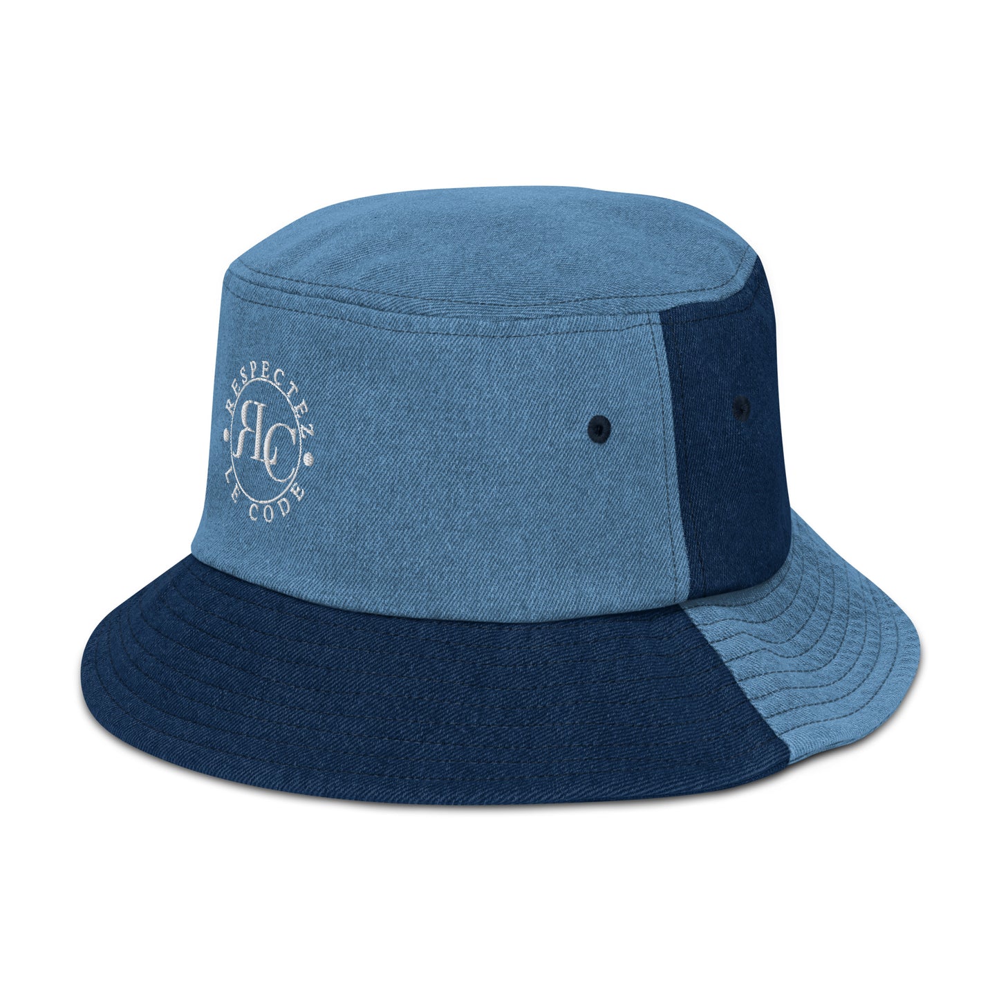 RLC Logo Unisex Denim Bucket Hat - Respectez Le Code