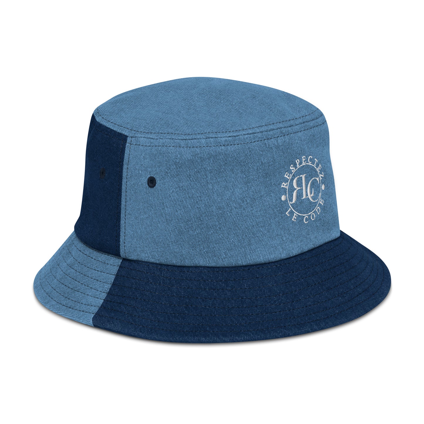 RLC Logo Unisex Denim Bucket Hat - Respectez Le Code