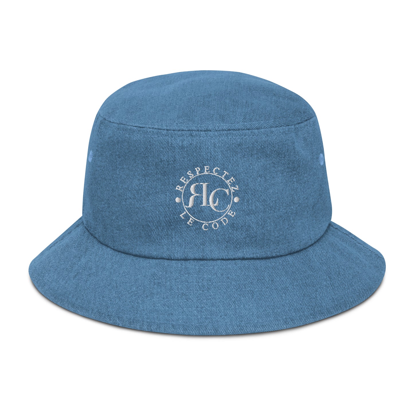 RLC Logo Unisex Denim Bucket Hat - Respectez Le Code