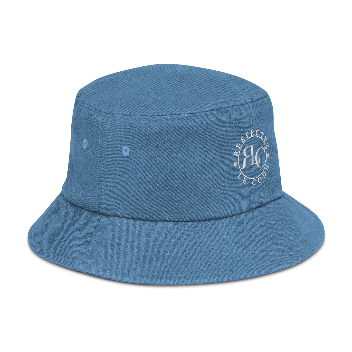 RLC Logo Unisex Denim Bucket Hat - Respectez Le Code