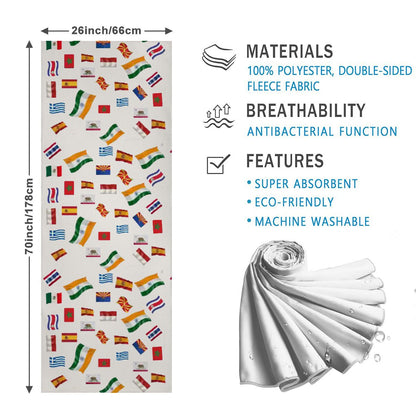 WanderWell Quick-Dry Yoga and Fitness Towel - Respectez Le Code