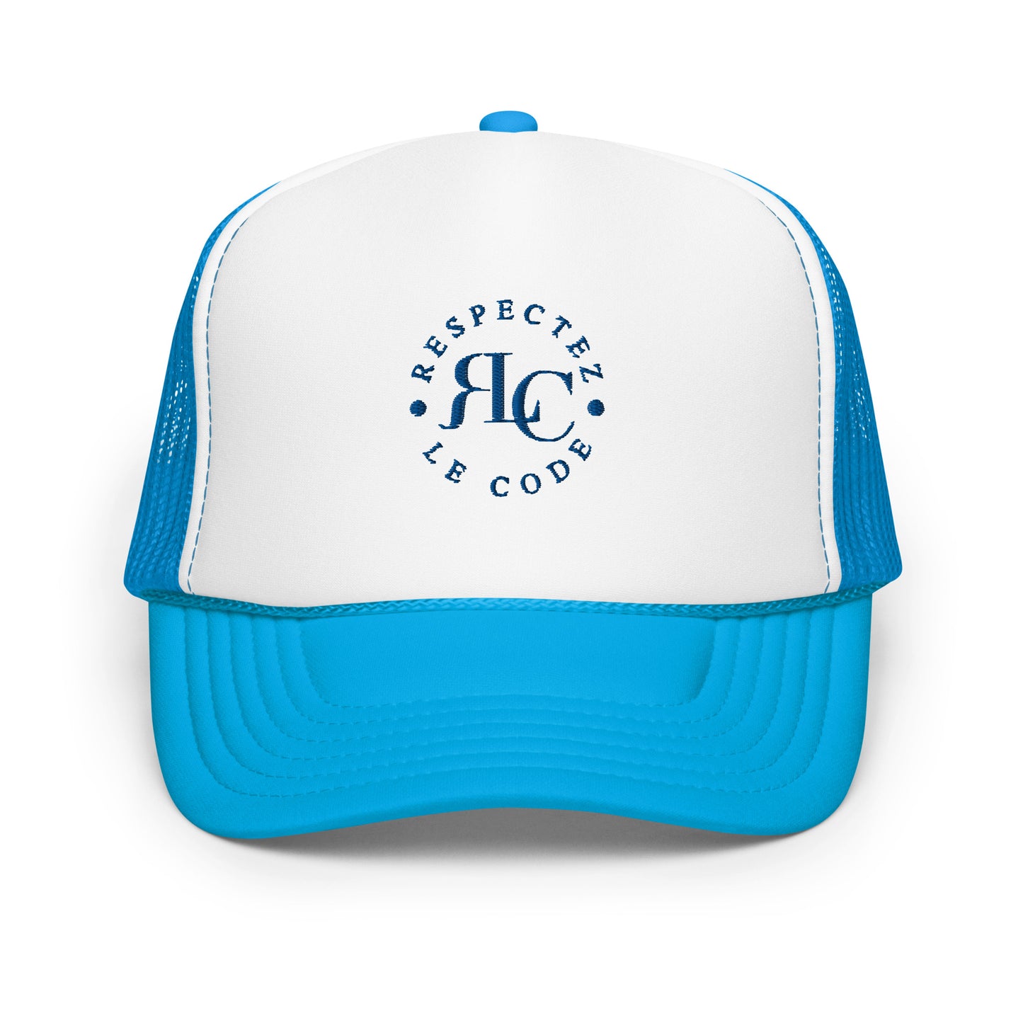 RLC Logo Foam Trucker Hat with Mesh Back - Respectez Le Code