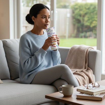 Colorful Language Straight Tumbler - Respectez Le Code