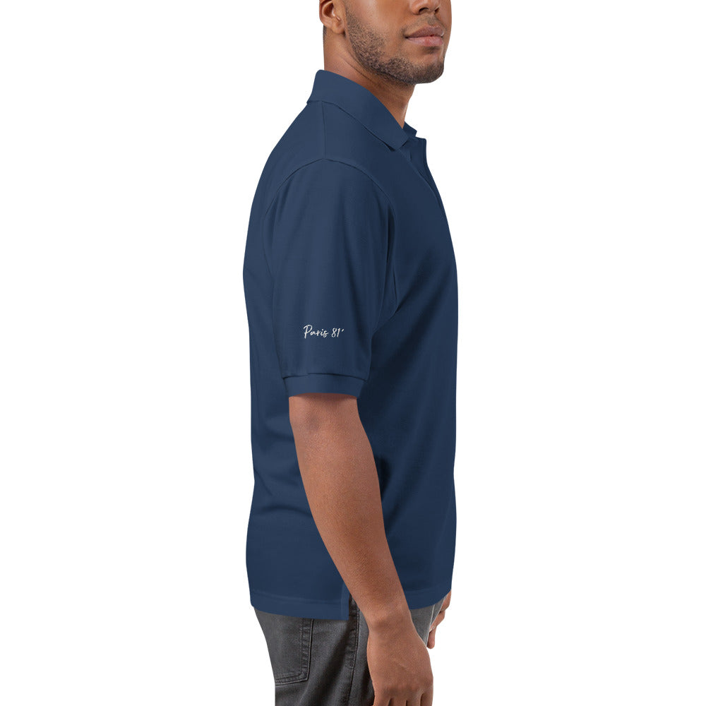 Classic Men's Premium Knit Fabric Polo Shirt with RLC Logo Embroidery - Respectez Le Code