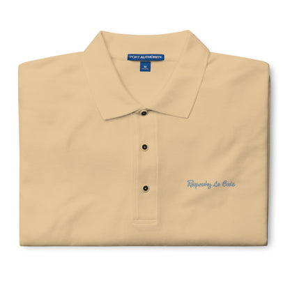 RLC Signature Logo Men's Premium Polo - Respectez Le Code