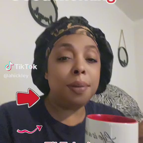 TikTok video showing UGC of the Life’s a Beach mug with red interior