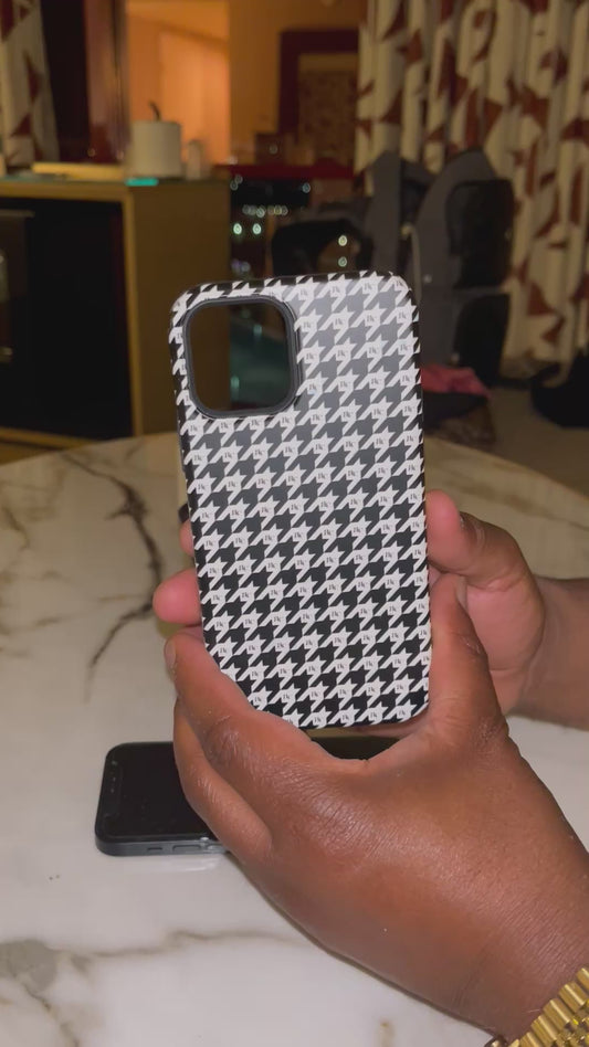 RLC Logo Houndstooth Print Tough Case for iPhone®
