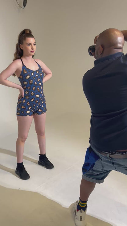 Le Léopard Backless Romper