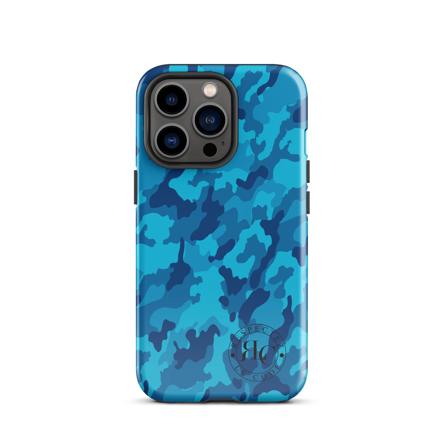 Blue Camo Tough Case for iPhone®