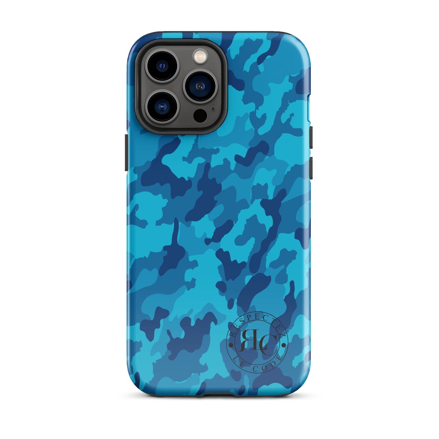 Blue Camo Tough Case for iPhone®