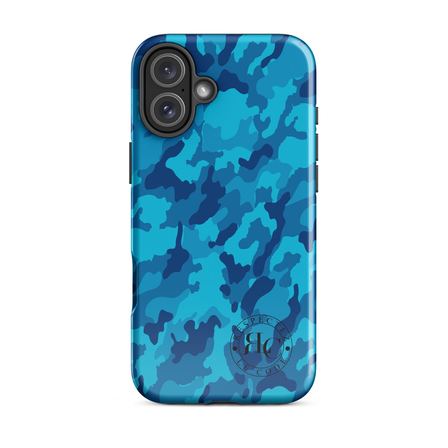 Blue Camo Tough Case for iPhone®