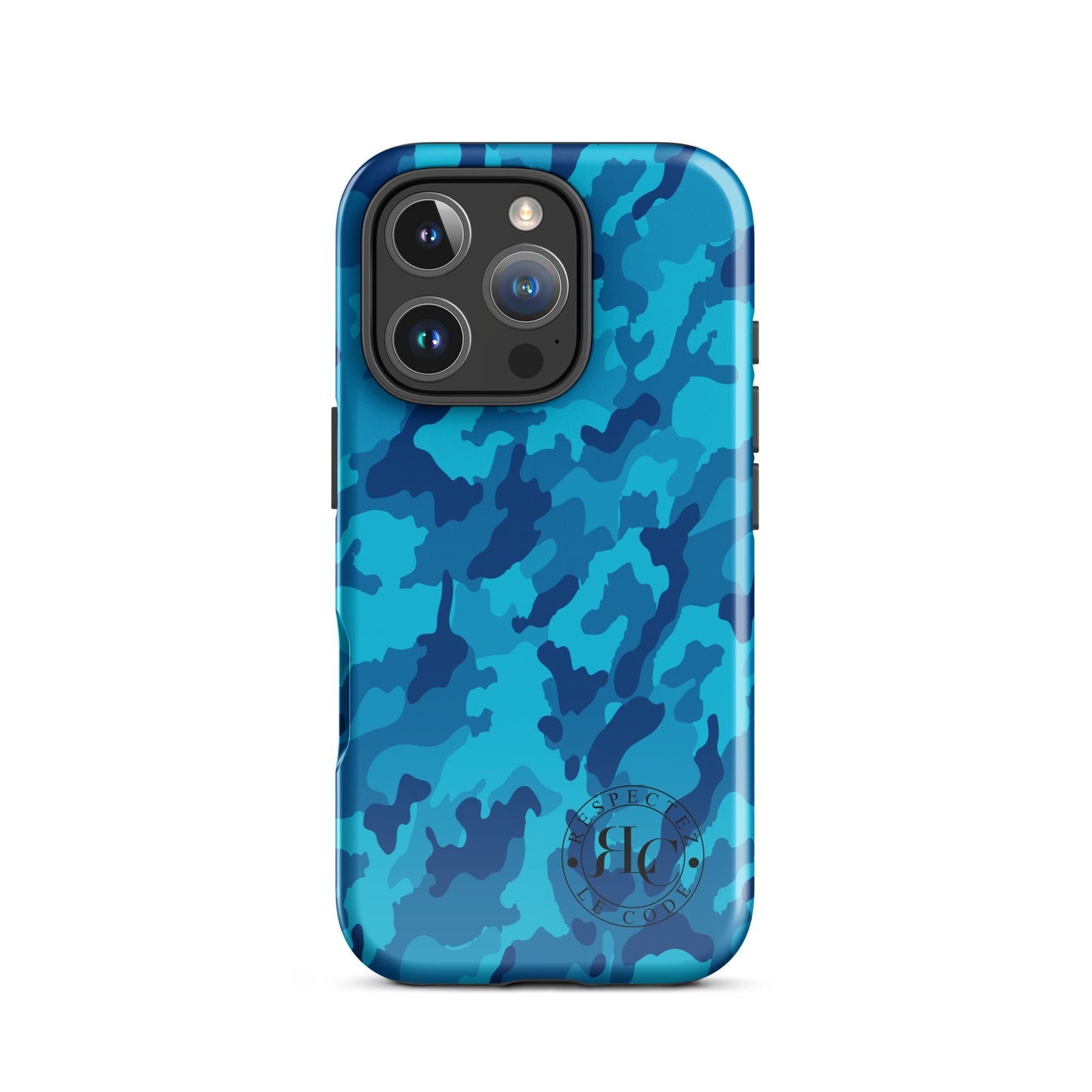 Blue Camo Tough Case for iPhone®