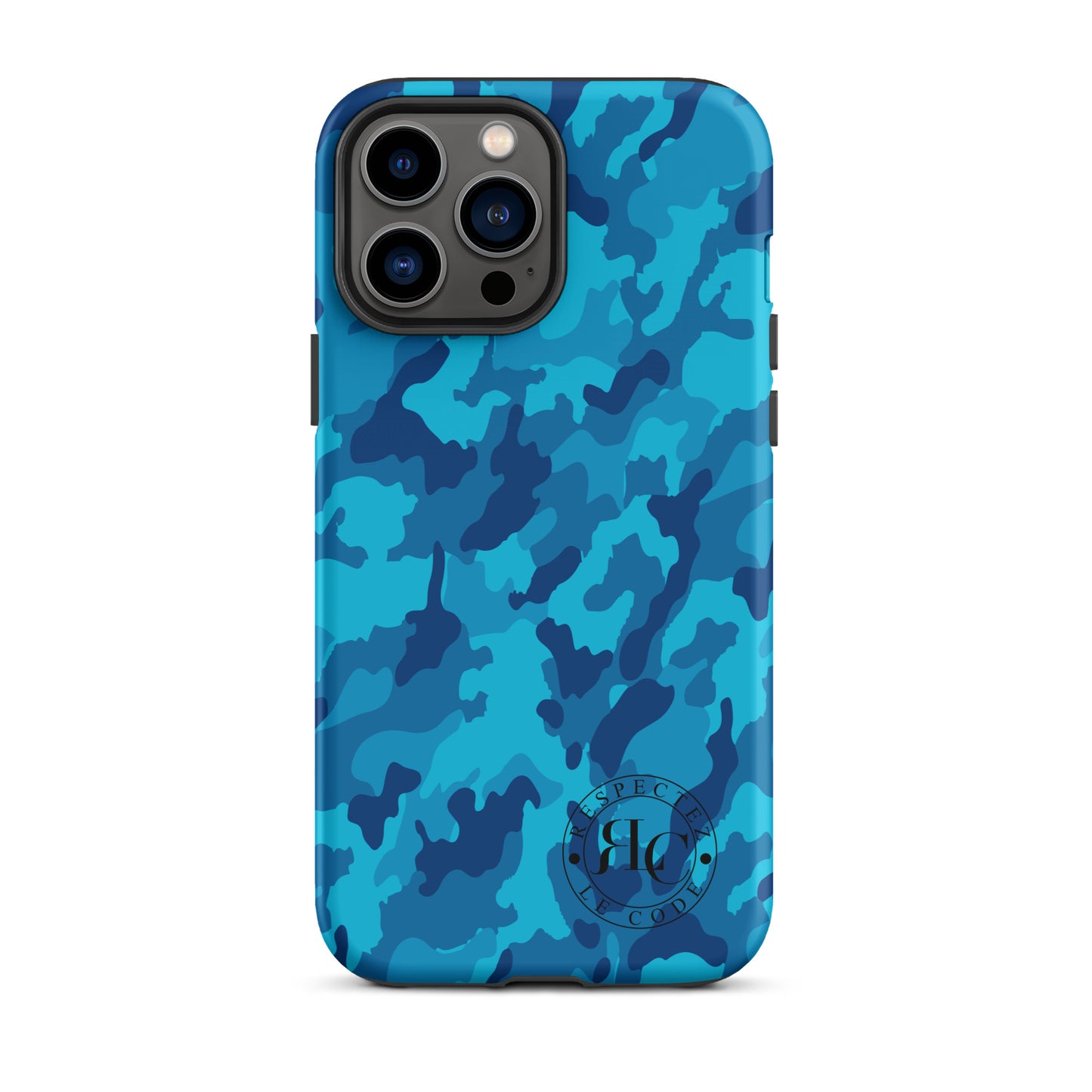 Blue Camo Tough Case for iPhone®